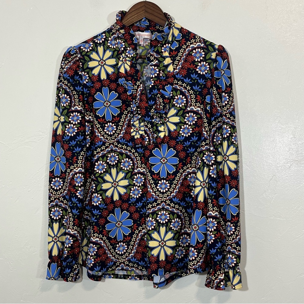 Jude Connally Tunic Top Floral Size L - Picture 3 of 10